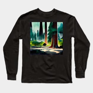 A forest of sequoias Long Sleeve T-Shirt